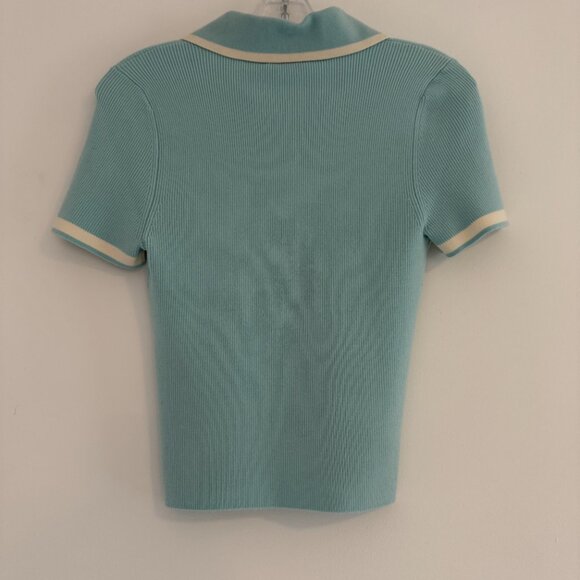Alice + Olivia Pia Knit Ribbed Polo NWT - Picture 5 of 5